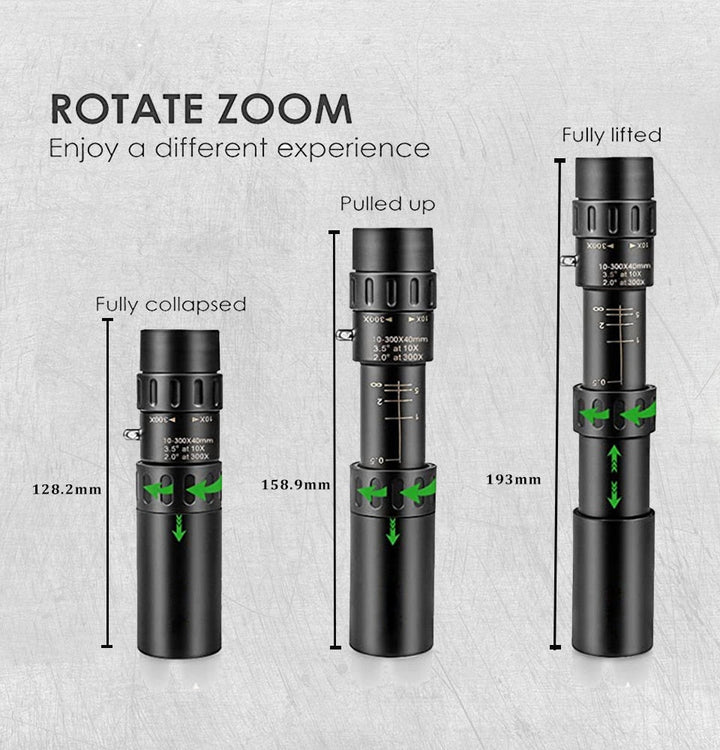 BowLift | 10-300X Zoom Telescope for Mobile Phone