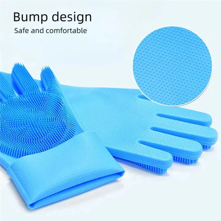 BowLift | FELISPA SoftTouch Silicone Bath Glove for Cats | Soft Coat Care & Massage | Shampoo Brush for Pets | 35×16 cm