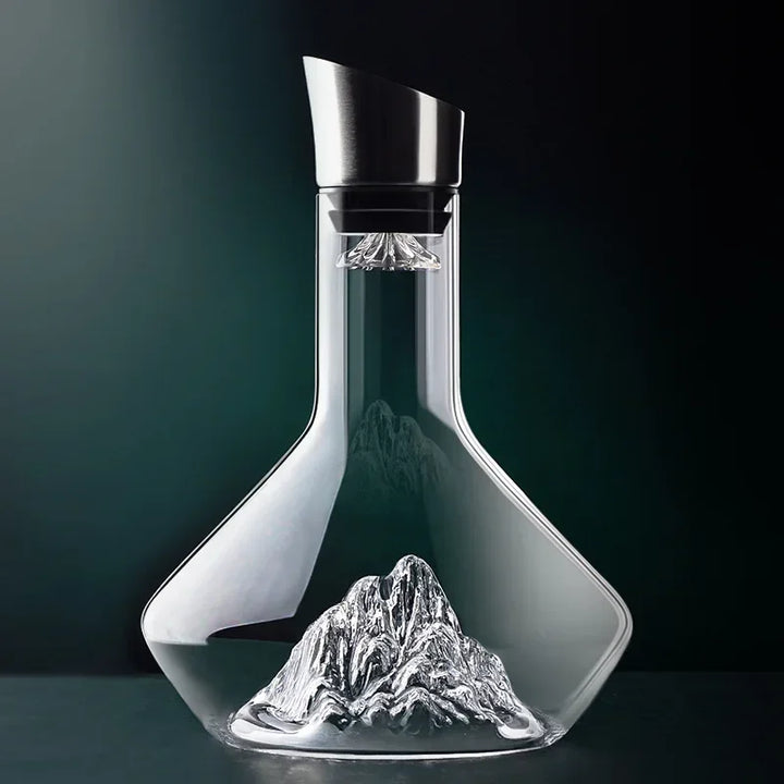 BowLift | 1500ml Iceberg Decanter Creative Lead-Free Crystal Material Luxury High-Quality Home Red Wine Distributor Decanter Wine Jug