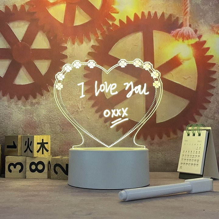 BowLift | Led Message Board Desk Light Acrylic Sign