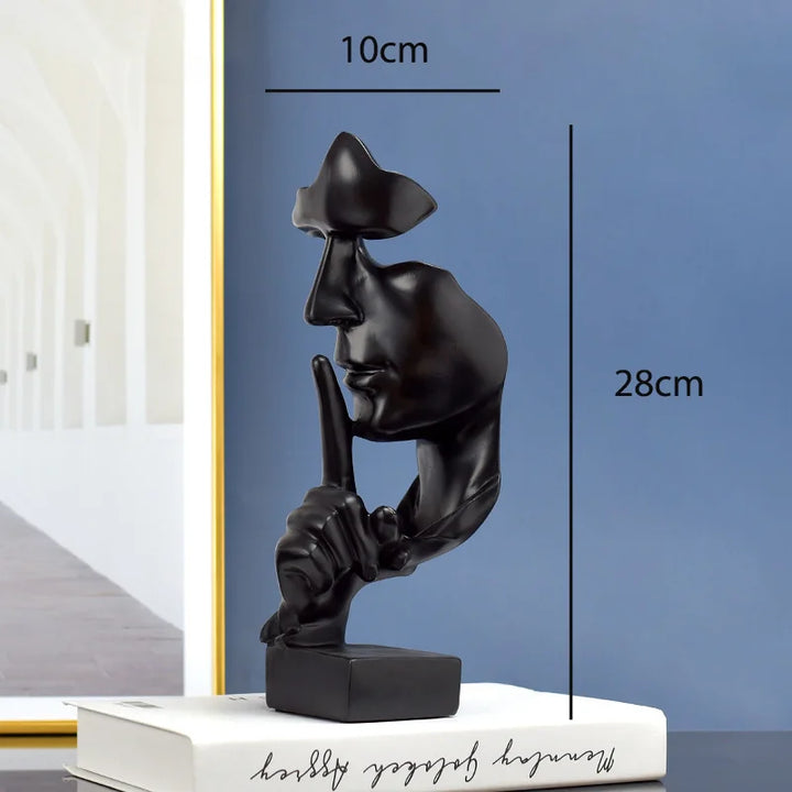 Silent Thinker Abstract Face Home Decor | Bowlift