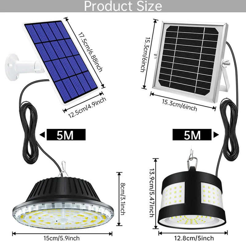 BowLift | Eco Solar Panel Outdoor Waterproof Light System