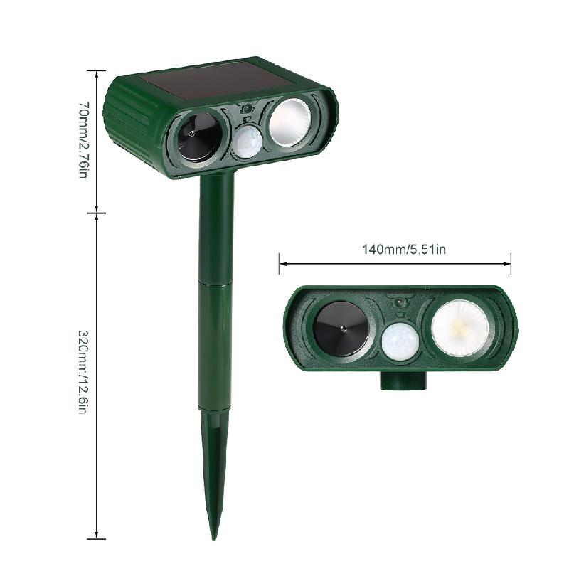 Solar Powered Ultrasonic Animal Repeller | Bowlift
