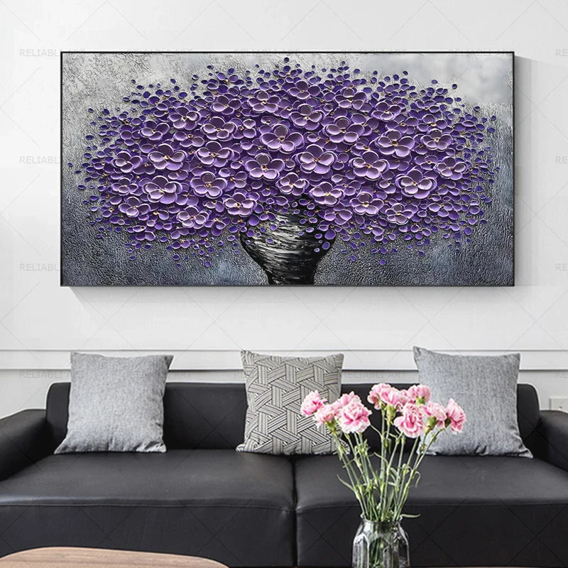 Modern Abstract Flower Tree Wall Art Fine Art Canvas Prints Large Sizes Pictures For Living Room Bedroom Home Office Art Decor | Bowlift