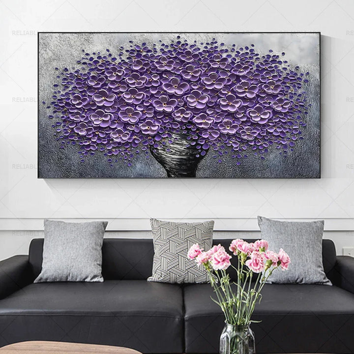 Modern Abstract Flower Tree Wall Art Fine Art Canvas Prints Large Sizes Pictures For Living Room Bedroom Home Office Art Decor | Bowlift