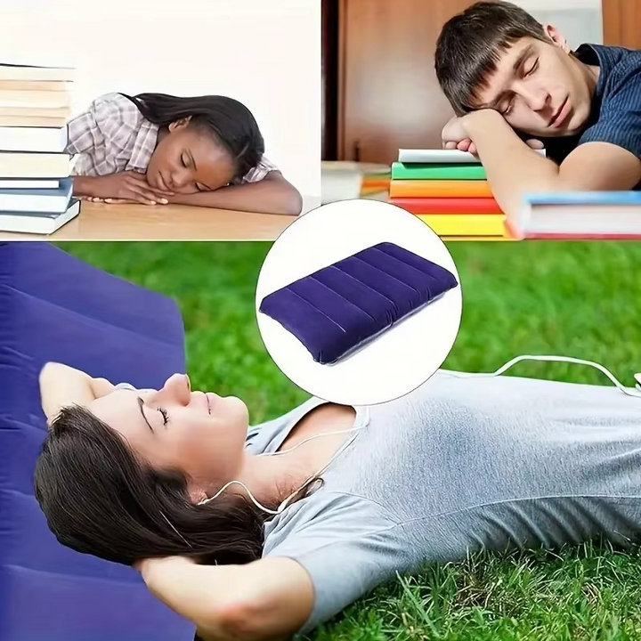 BowLift | Inflatable Travel and Camping Pillow, Foldable Air Cushion 18.5 x 11.8 in