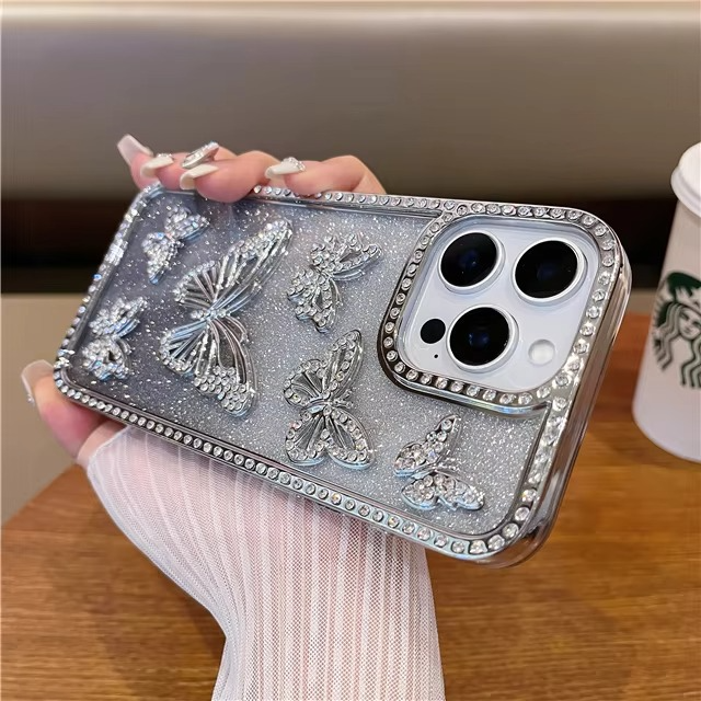 BowLift | Luxury Glitter Butterfly Rhinestone Case for iPhone