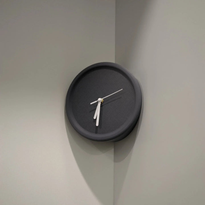 SilentCorner Clock - Stylish Silent Wall Clock without Drilling Bowlift