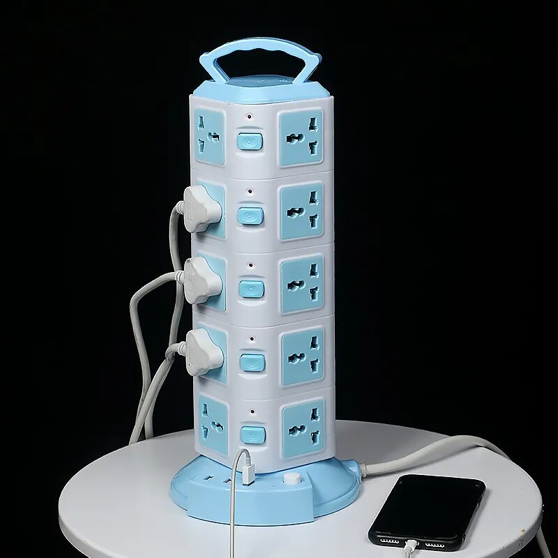 BowLift | Tower Design Surge Protector Vertical Power Strip