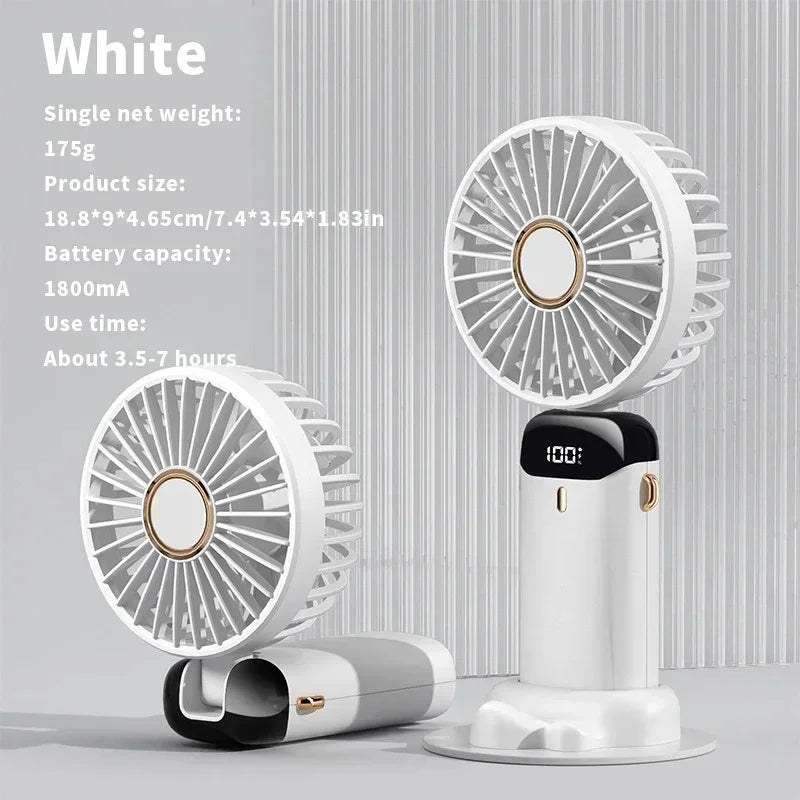 Portable Electric Fan and Mini Air Conditioner – Rechargeable Neck Fans for Home, USB and Handheld | Bowlift