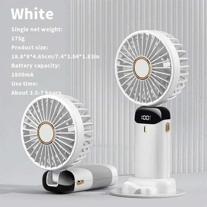 Portable Electric Fan and Mini Air Conditioner – Rechargeable Neck Fans for Home, USB and Handheld | Bowlift