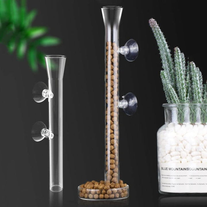 BowLift | Transparent Aquarium Glass Tube Fish Feeder