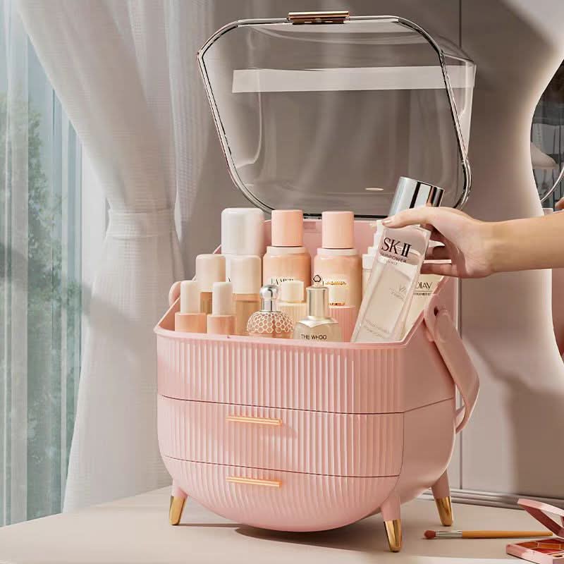 BowLift | up organiser - Dustproof & waterproof cosmetics box with elegant design