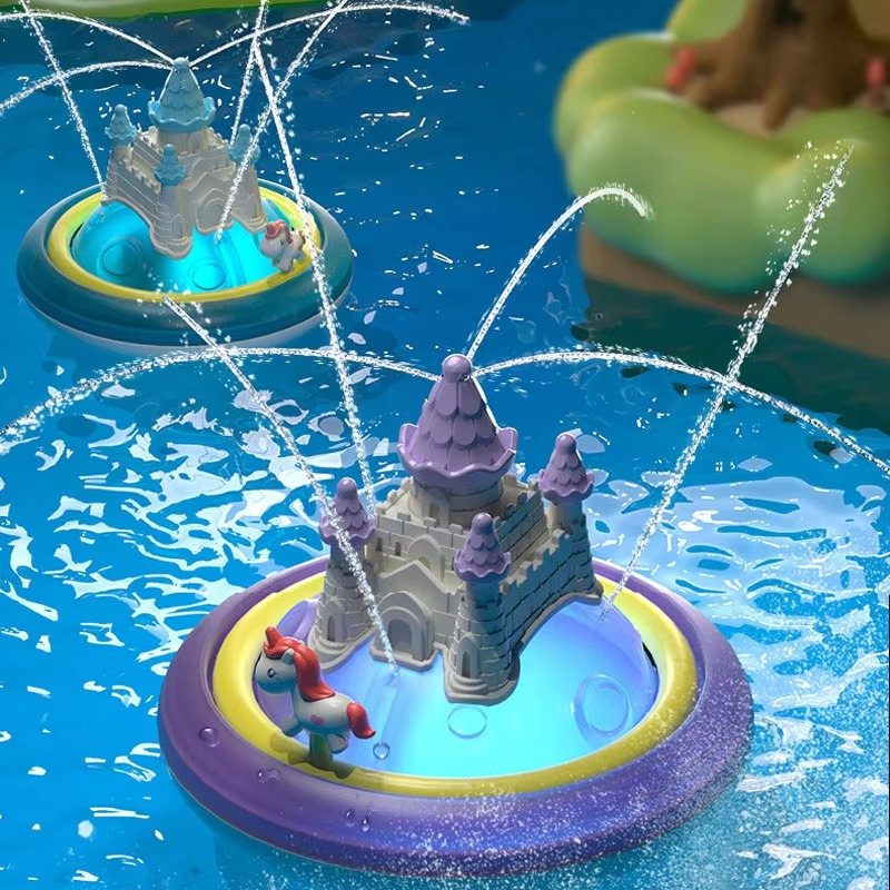 BowLift | LED Light-Up Rotating Water Spray Bath Toy for Kids