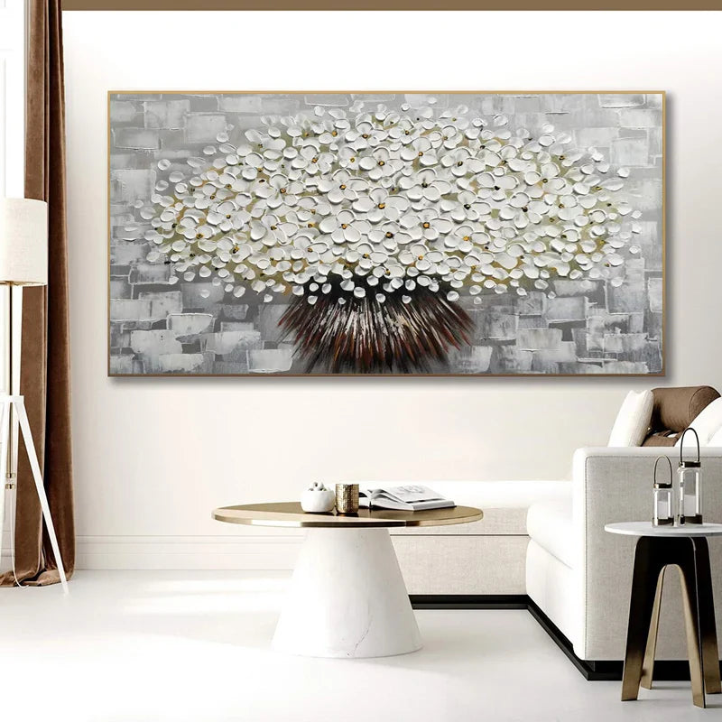 Modern Abstract Flower Tree Wall Art Fine Art Canvas Prints Large Sizes Pictures For Living Room Bedroom Home Office Art Decor | Bowlift