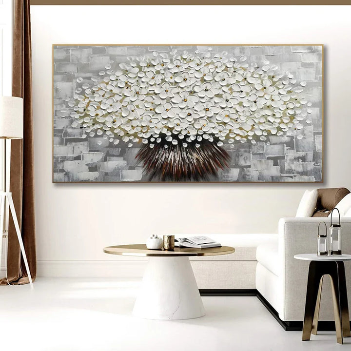 Modern Abstract Flower Tree Wall Art Fine Art Canvas Prints Large Sizes Pictures For Living Room Bedroom Home Office Art Decor | Bowlift