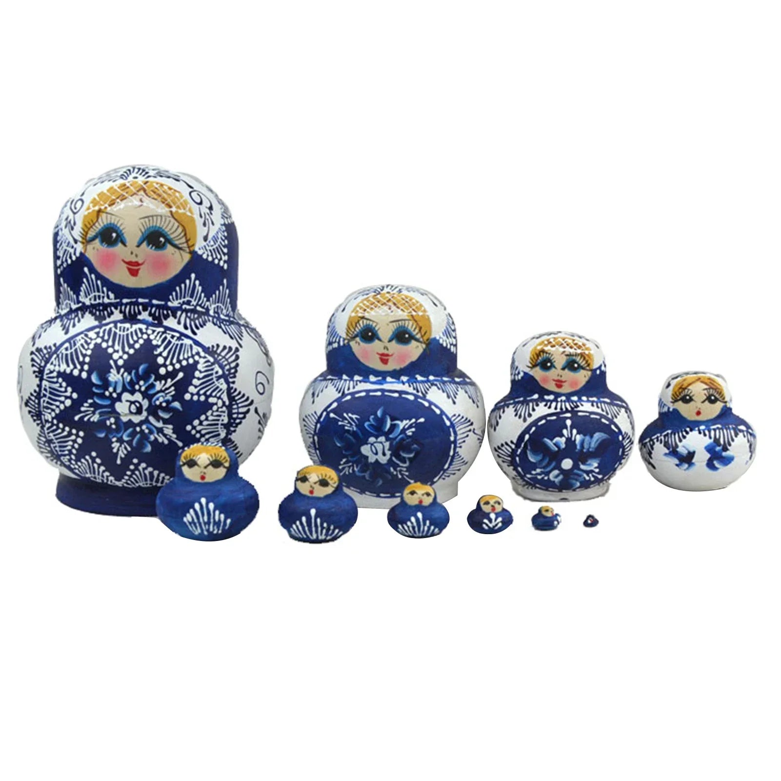 BowLift | 10 pieces/set wooden Russian matryoshka dolls