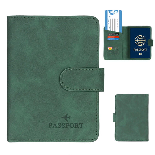 BowLift | SafePort Passport Holder | RFID Protection | Elegant Leather Look | Compact for Men & Women