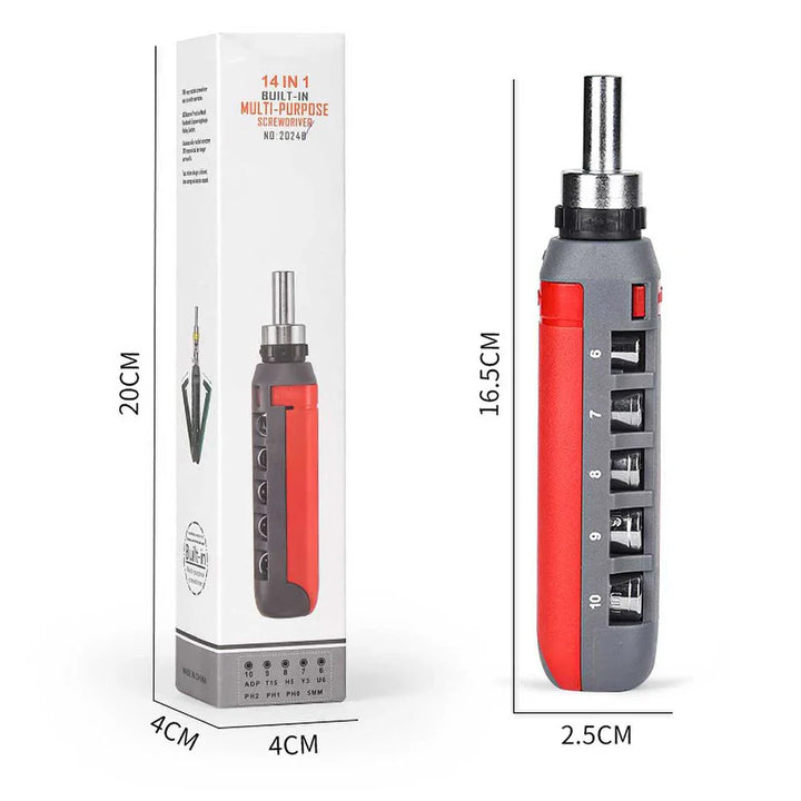 BowLift | 14 In 1 Multi-Angle Ratchet Screwdriver