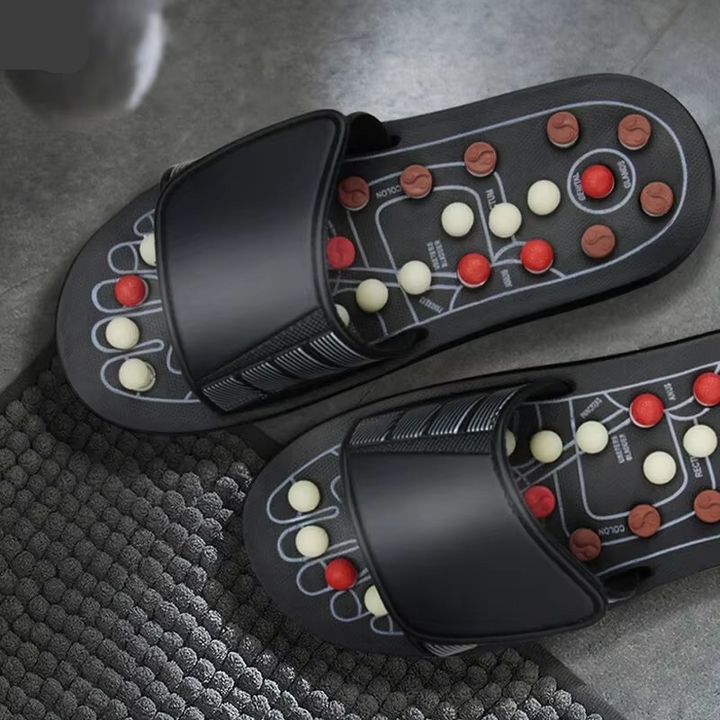BowLift | Foot Massage Slippers with Pebble Acupressure Therapy