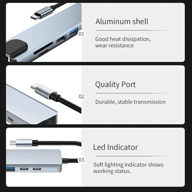 BowLift | Type C - USB Docking Station Hub