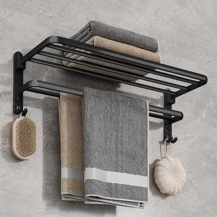BowLift | Elegant Life Space-Saving Foldable Aluminum Towel Rack