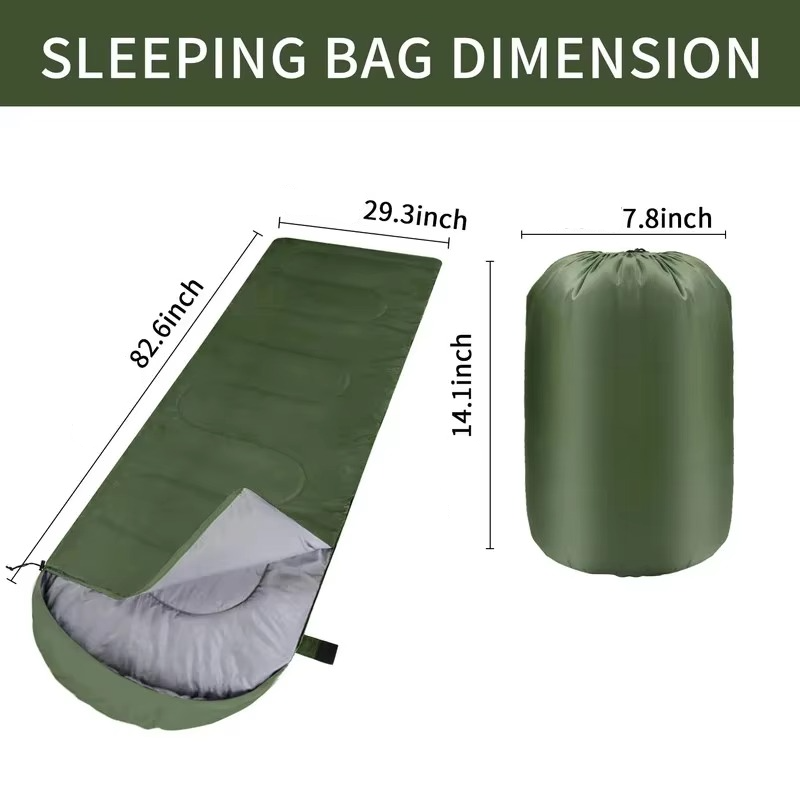 BowLift | Ultralight Waterproof 4 Season Camping Sleeping Bag for Backpacking and Hiking