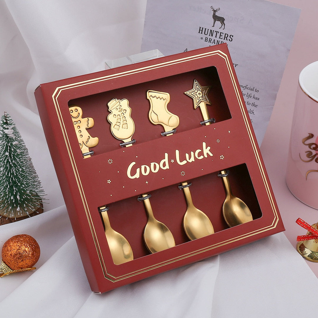BowLift | 4Pcs Christmas Best Wishes Tableware Set