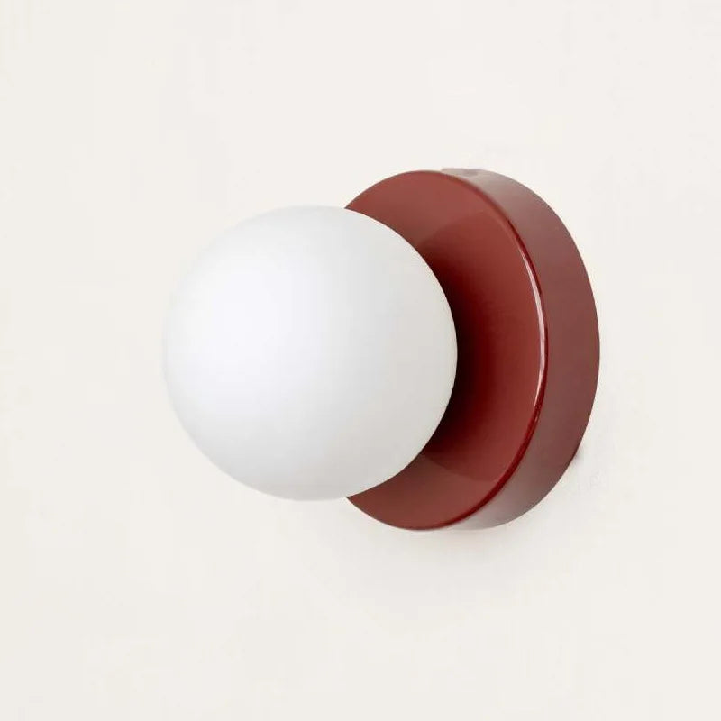 BowLift | LumiGlobe - Modern Wall Lamp with Glass Block in Mid-Century Style