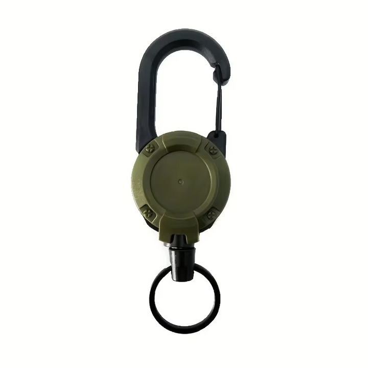 BowLift | Heavy-Duty Tactical Retractable Keychain – Multi-Use Outdoor Carabiner Tool