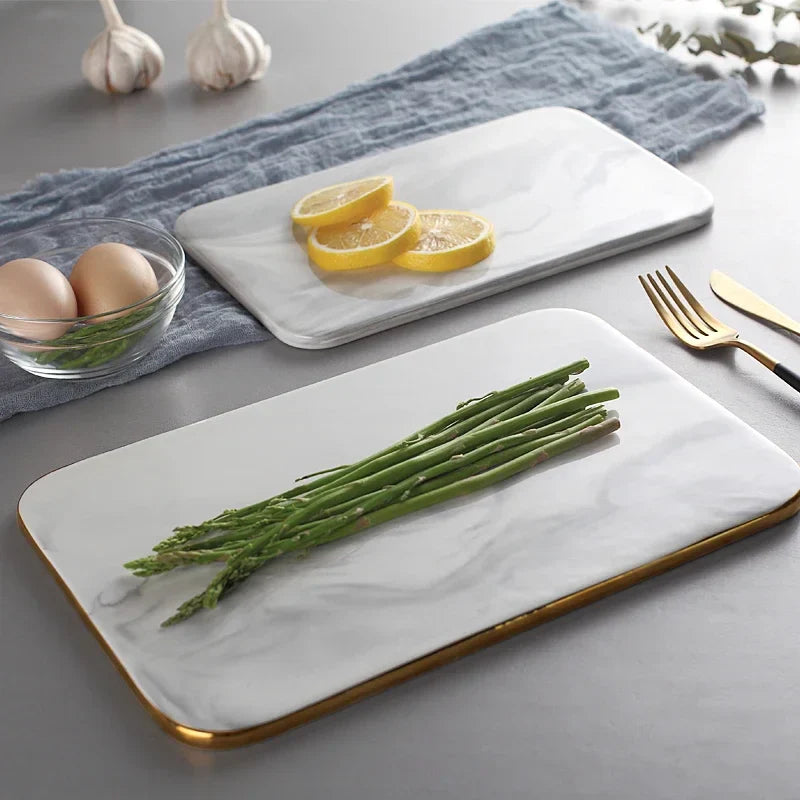 Marble Cutting Board Bowlift