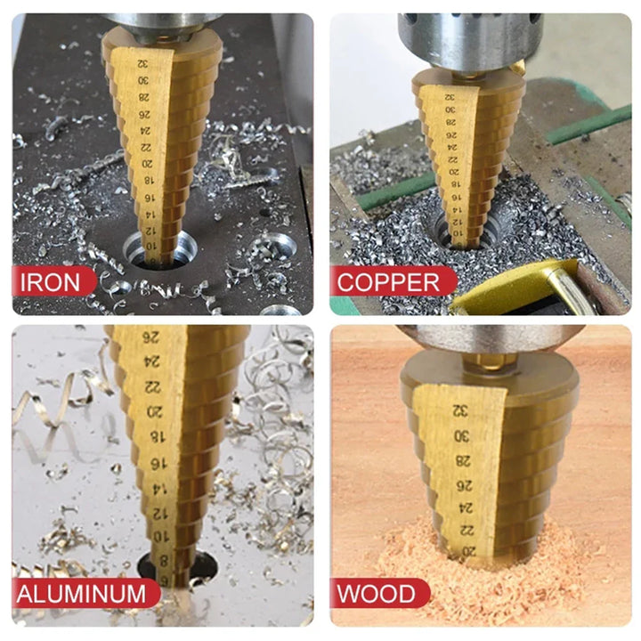 BowLift | Titanium Coated Wood and Metal Drilling Set