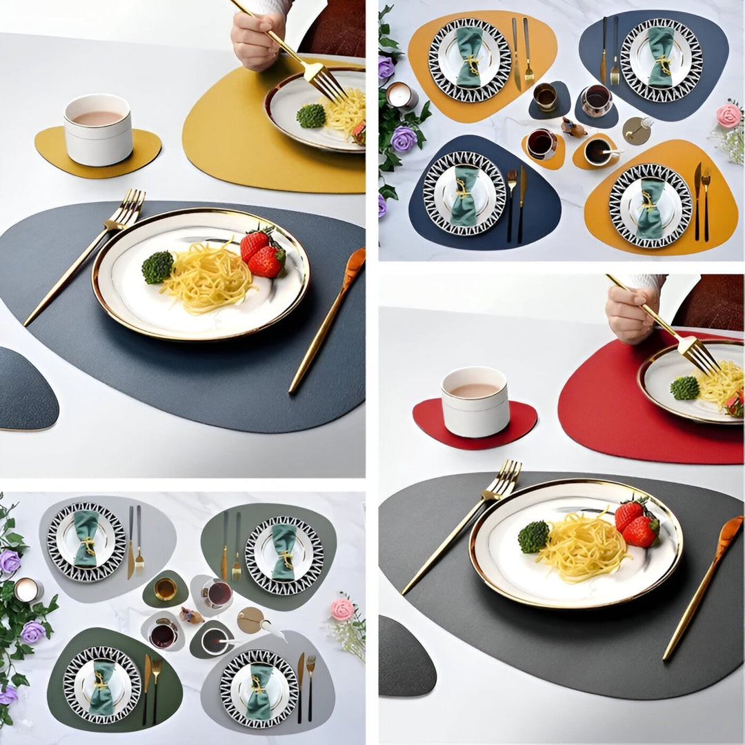 BowLift | Table Mats Reversible Faux Leather Dining Set