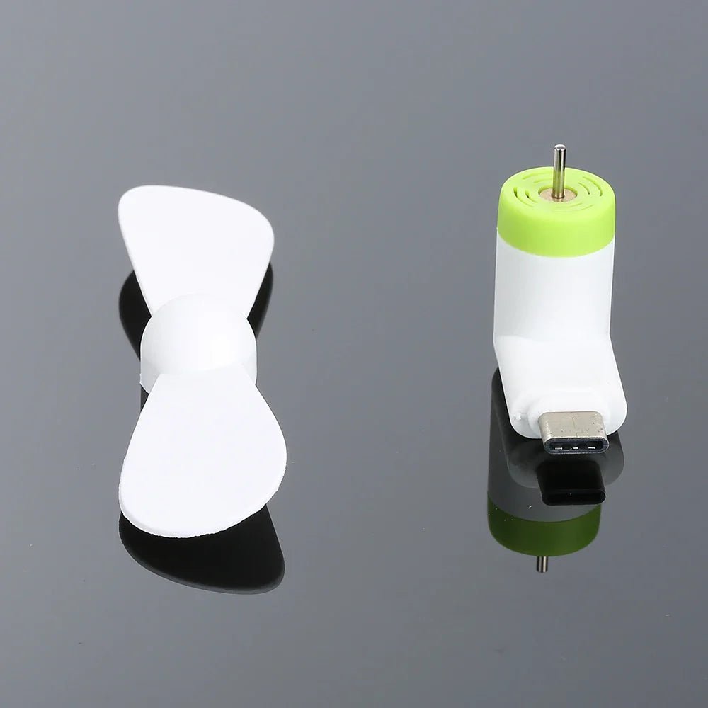 Creative Mini Portable Micro USB Fan - 5V 1W Mobile Phone USB Gadget Fans Tester for Type-C USB-C Cooling Hand Fan | Bowlift