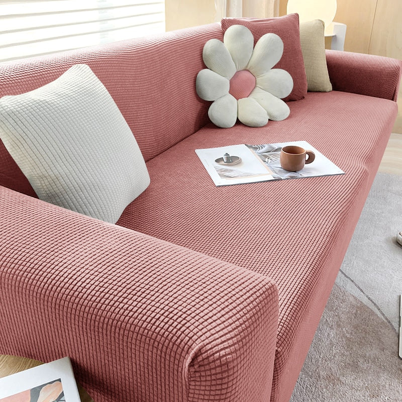 BowLift | Textured Stretch Sofa Cover | Non-Slip, Machine Washable & Protective for 1-Seater, 2-Seater, and 3-Seater Sofas
