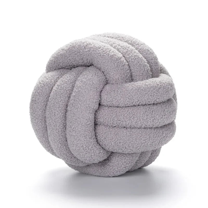 Boucle Rope Knot Ball Cushion | Bowlift