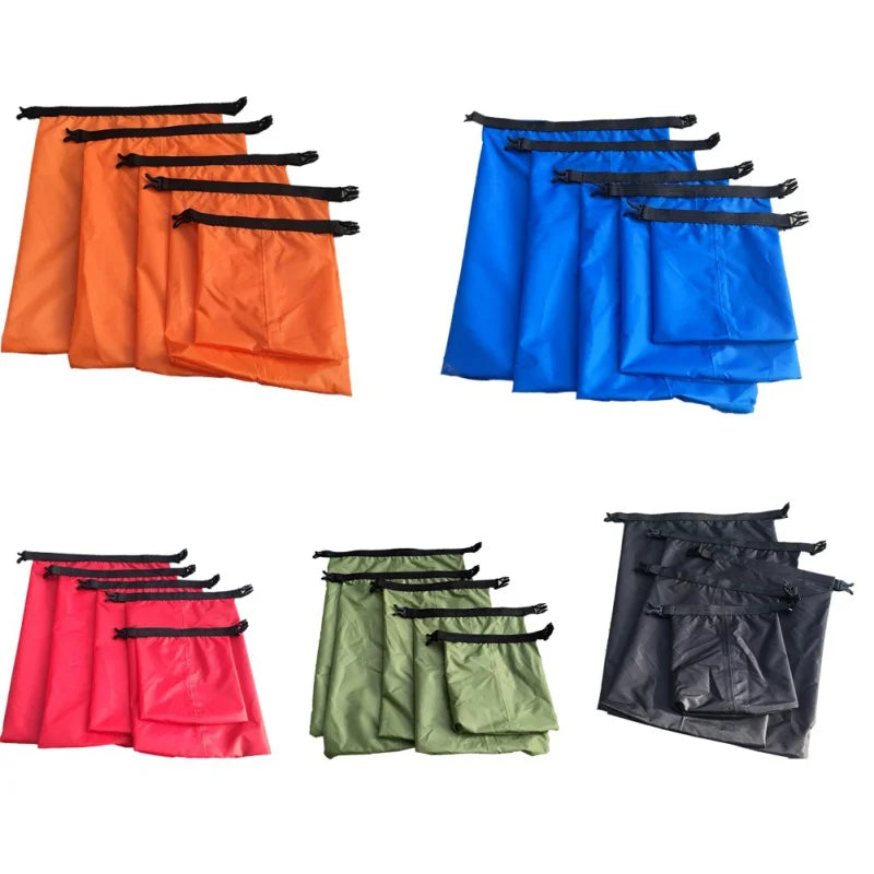 BowLift | Sealon Dry Bag Set | Waterproof and sandproof 5-piece set for travel and outdoor adventures