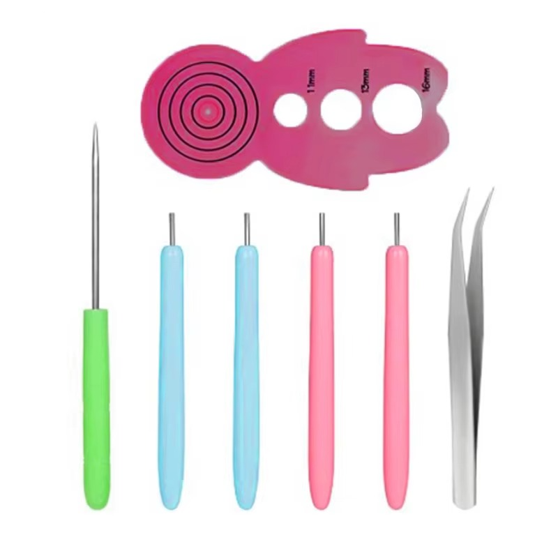 BowLift | Quilling Paper Tool Set with Slotted Pen, Tweezers, Needle Pins, and Craft Accessories – 7, 6, or 12 Piece Kit