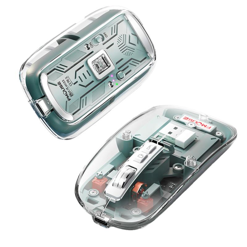 BowLift | Silent Transparent Clear Click Wireless Mouse