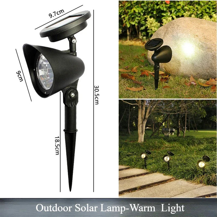 BowLift | Solar-spotlight LumiFokus | LED garden spotlight | IP65 waterproof | For trees, paths & landscape lighting