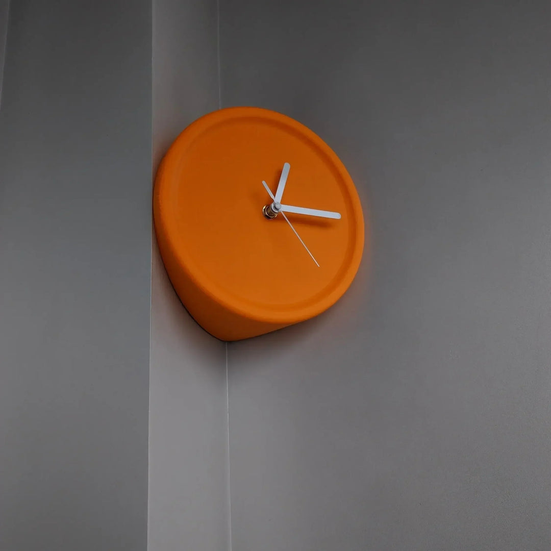 SilentCorner Clock - Stylish Silent Wall Clock without Drilling Bowlift