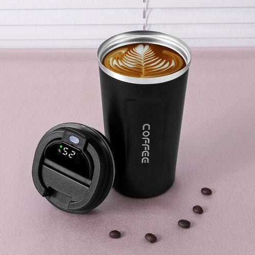 LED Temperature Display Smart Thermos Coffee Mug | Bowlift