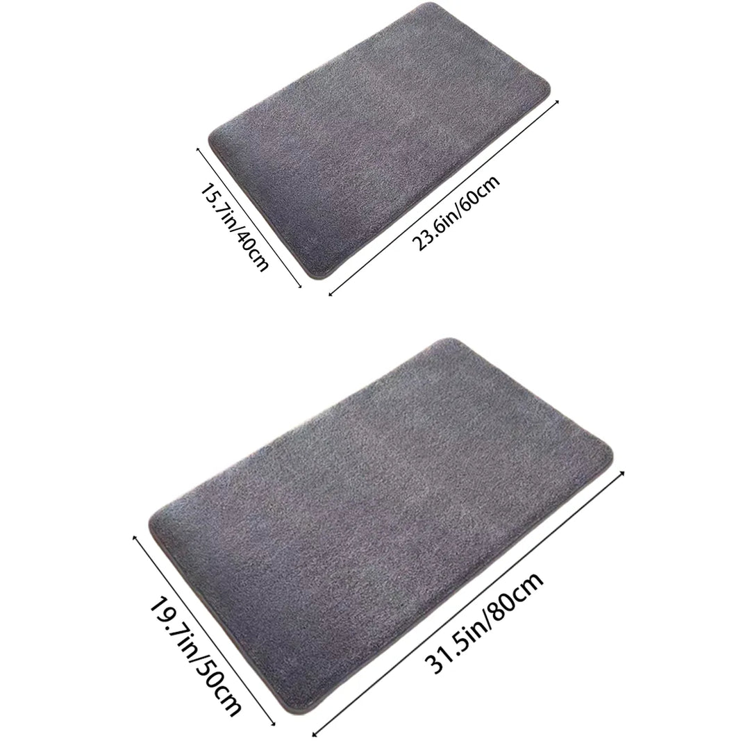 Ultra Absorbent Nordic Bath Mat Shower Room Floor Mat Super Anti-Slip Cushioned Soft Velvet Shower Mat For Washroom | Bowlift