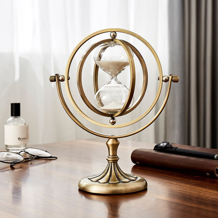 Time Charmer Metal Hourglass Decor | Bowlift