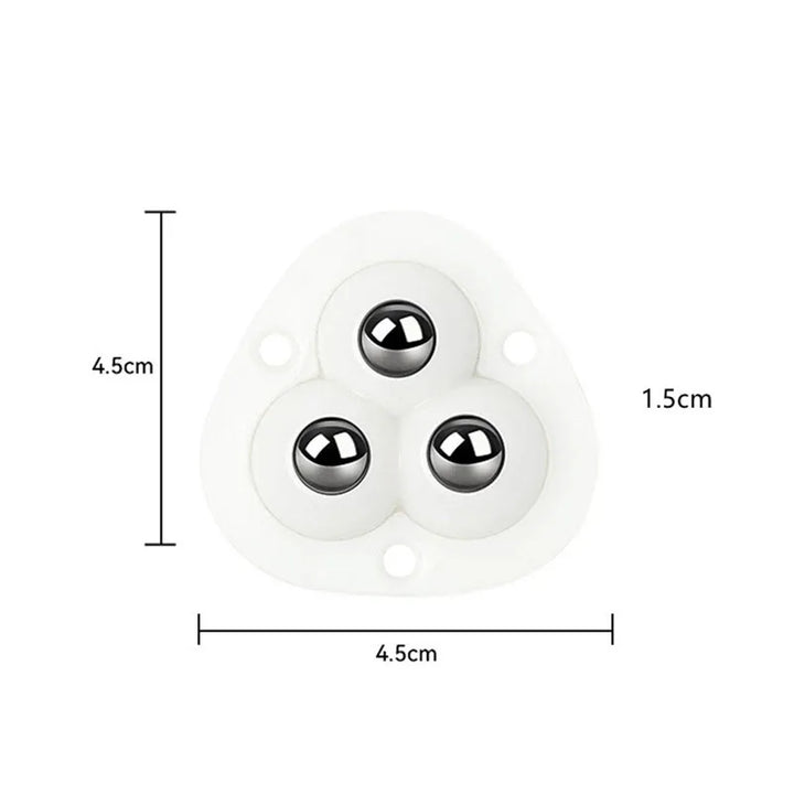 BowLift | Self-Adhesive Full Rotating Furniture Mover Wheel Rollers