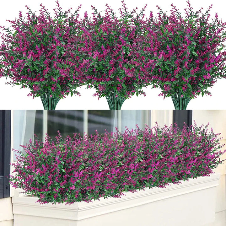 BowLift | Florabell 12 Piece Set Artificial Lavender | Artificial Plants for Weddings, Vases, Garlands & Decoration | For Indoor & Outdoor