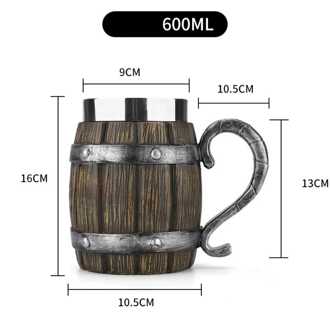 BowLift | 3D Viking-Style Wooden Mug