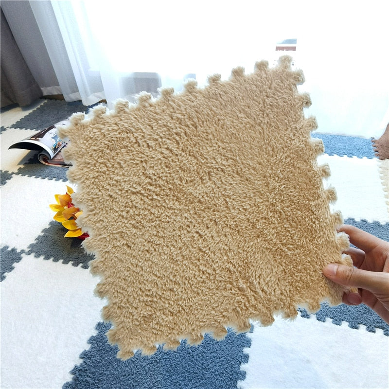 DIY Winter Plush Puzzle Mat | Bowlift