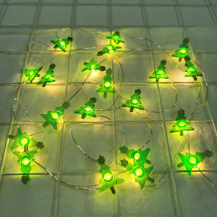 BowLift | Lumirelle | LED Fairy Lights Christmas | Santa & Snowman Motifs | Warm White Light | For Tree, Window & Table Decor