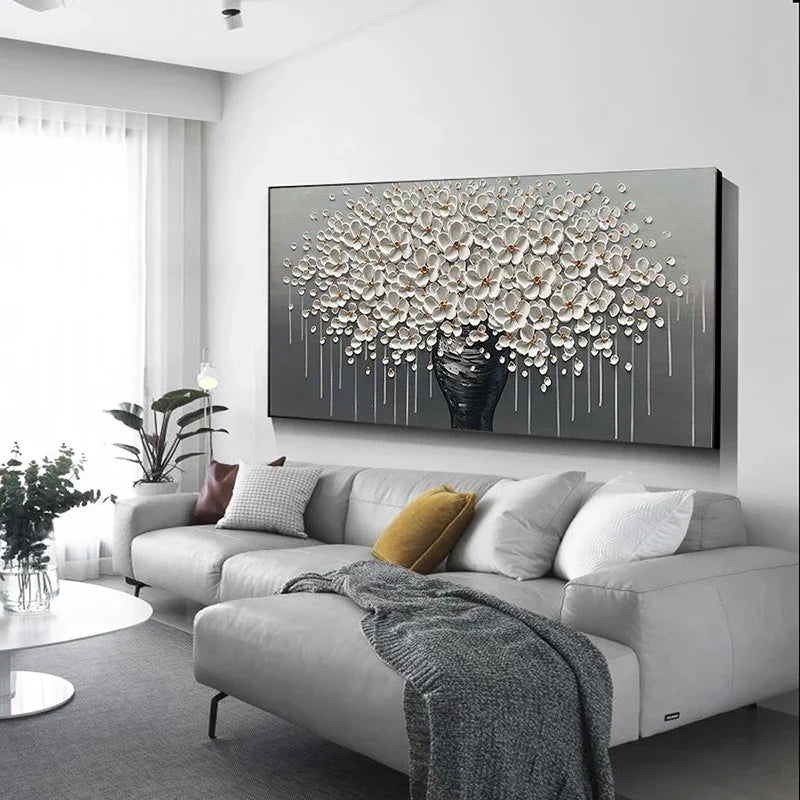 Modern Abstract Flower Tree Wall Art Fine Art Canvas Prints Large Sizes Pictures For Living Room Bedroom Home Office Art Decor | Bowlift